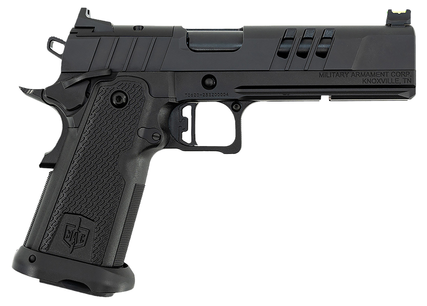 MAC 12500011 9 DS-D 9mm Luger 17+1 5" Black QPQ Bull Barrel, QPQ Tenifer Cerakote Optic Cut/Serrated Steel Slide, QPQ Tenifer Cerakote Steel Frame w/Accessory Rail & Beavertail