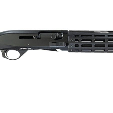 MAC 21000182 Agency Tradesman 2 12 Gauge Semi-Auto 5+1 18.50" Black Chromate Ported Vent Rib Barrel, Black Anodized Picatinny Rail Receiver, Fixed Black Synthetic Stock