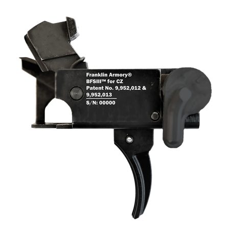 Franklin Armory 0650000BLK  BFSIII Black Curved Fits CZ Scorpion Style Ambidextrous