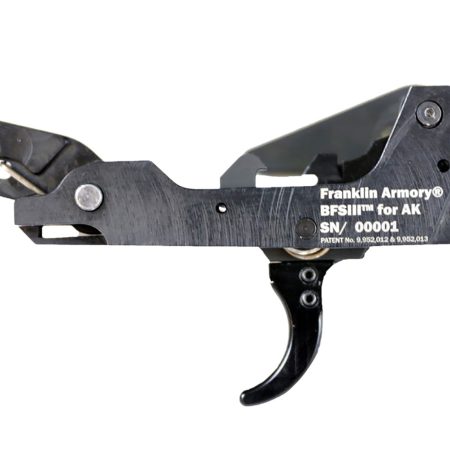 Franklin Armory 0350002BLK Binary 9mm Black Curved Trigger Fits AK Platform