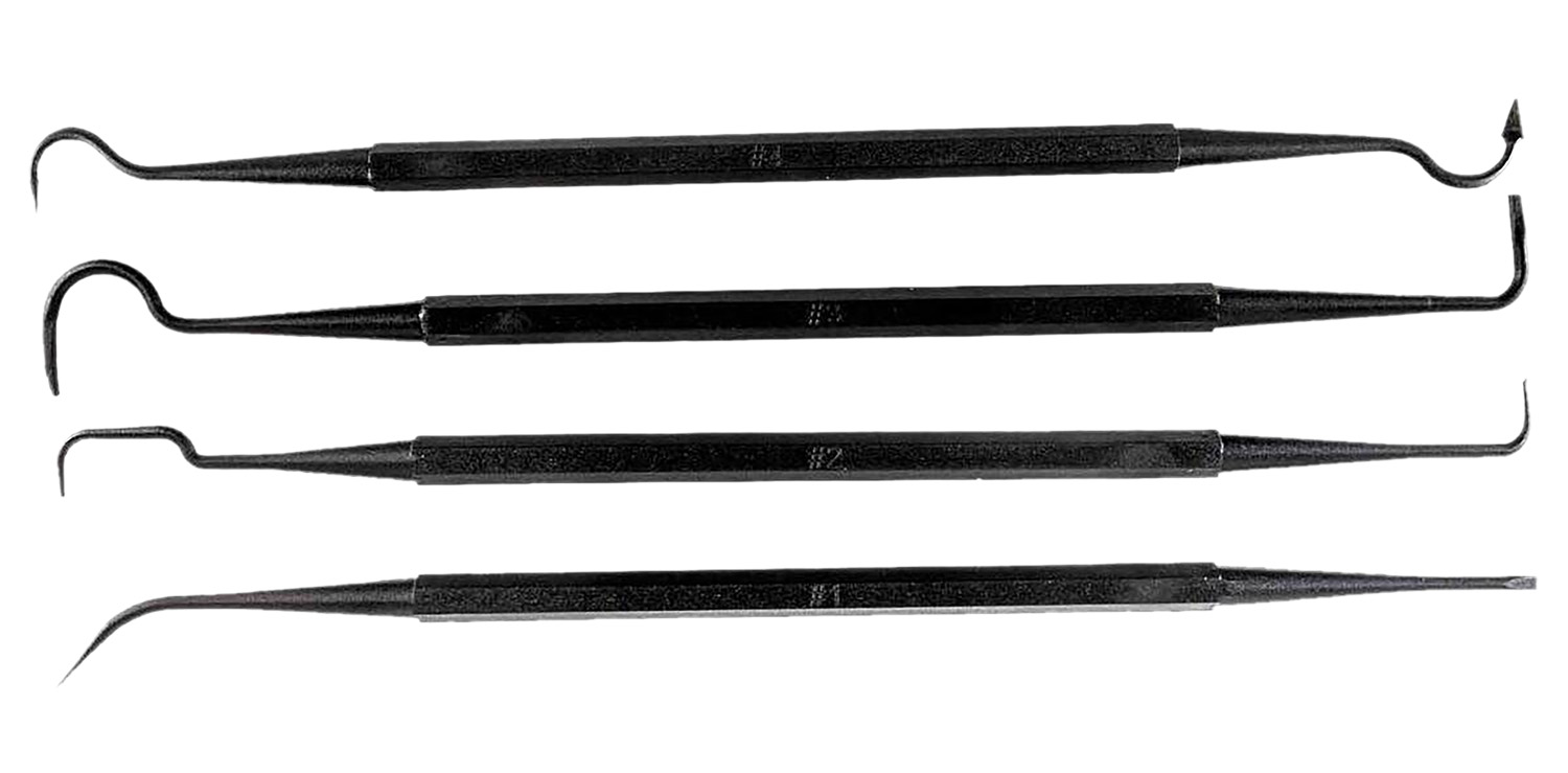 Tapco TAP22015 Gun Pick Tool Set Black Cleaning 4 Pack