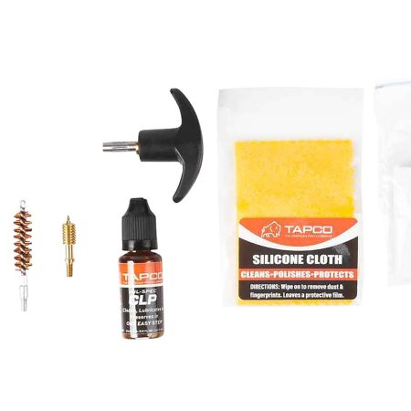 Tapco TAP22080  Handgun Cleaning Kit 38/357/9mm Handgun Black