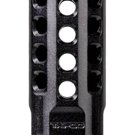 Tapco TAP22004  Muzzle Brake Black Anodized Aluminum 1/2"x28 Threads 2" OAL .920" Diameter 22 LR