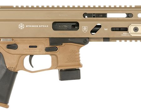 Grand Power 810091158173 Stribog SP9A3 *CA Compliant 9mm Luger 10+1 16" Flat Dark Earth