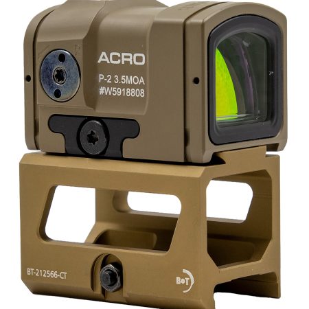 B&T Firearms AP-200777-FDE-M Aimpoint ACRO P-2 Flat Dark Earth 1x 3.5 MOA Red Dot Reticle Includes FDE B&T 39mm Picatinny Mount