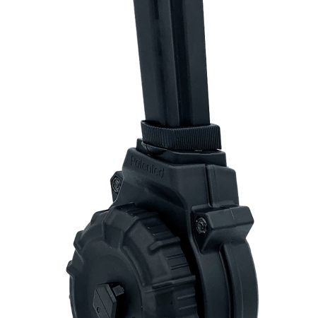 ProMag DRMA56   50rds Drum 9mm Fits Browning Hi-Power Black Polymer