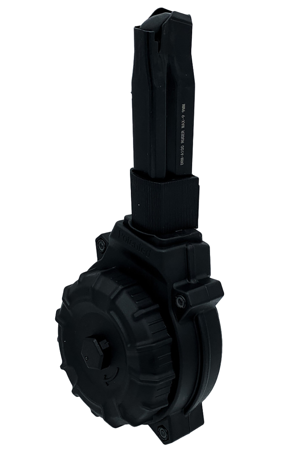 ProMag DRMA100 50rds Drum 9mm Fits Ruger Max-9 Black Polymer