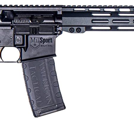 ATI ATIG15MS300ML10 MilSport  300 Blackout 30+1 16" Black Threaded Barrel, Matte Black Picatinny Rail Receiver, 10" M-LOK Handguard, Black 6 Position Rogers Super-Stoc, Black Polymer Grip