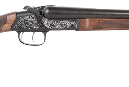 ATI ATI GKOF20RA Road Agent Prime 20 Gauge Break Open 3" 2rd 18.50" Black Side By Side Barrel, Black Engraved Aluminum Receiver, Fixed Turkish Walnut Stock