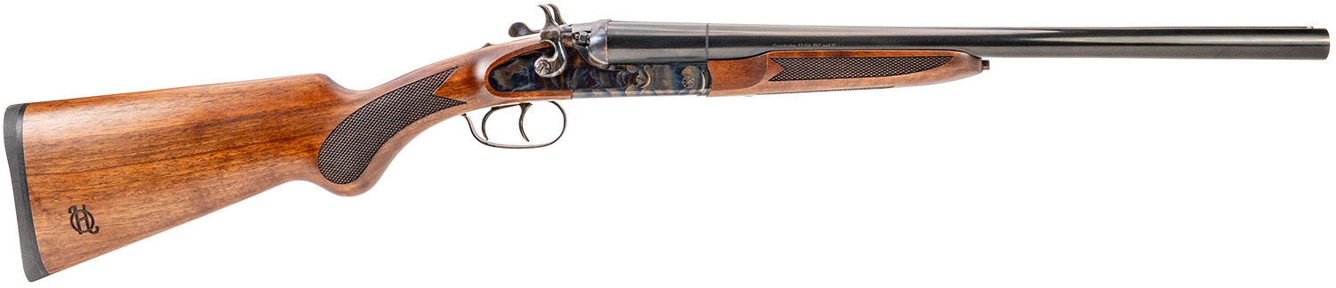 Heritage Mfg CW1218CH Coachwhip 12 Gauge Break Open 2rd 18.50" Black Chrome Side By Side Barrel, Color Case Hardened Alloy Steel Receiver, Fixed Turkish Walnut Stock