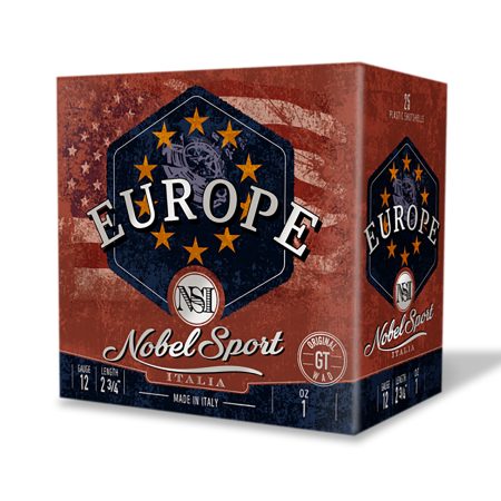 Nobel/Eurosports LLC ANSEU1218 Europe  12Gauge 2.75" 1oz 8Shot 25 Per Box