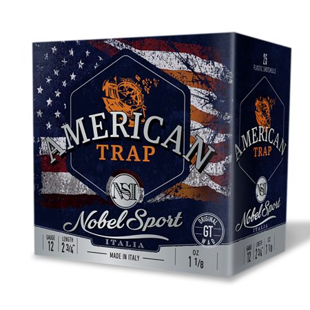 Nobel/Eurosports LLC ANS27755 American Trap  12 Gauge 2.75" 7.5 Shot 25 Per Box/ 10 Cs