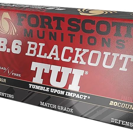 Fort Scott Munitions 86BLK235SCV1 Tumble Upon Impact (TUI)  8.6 Blackout 235 gr 20 Per Box/ 10 Cs