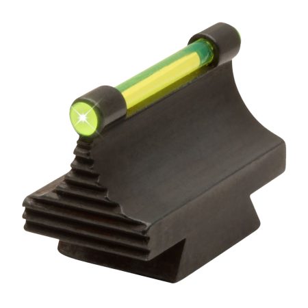 TruGlo TGTG95530RG Front Sight  Green Front Fiber Optic/Black Frame 3/8" Dovetail, .530" High
