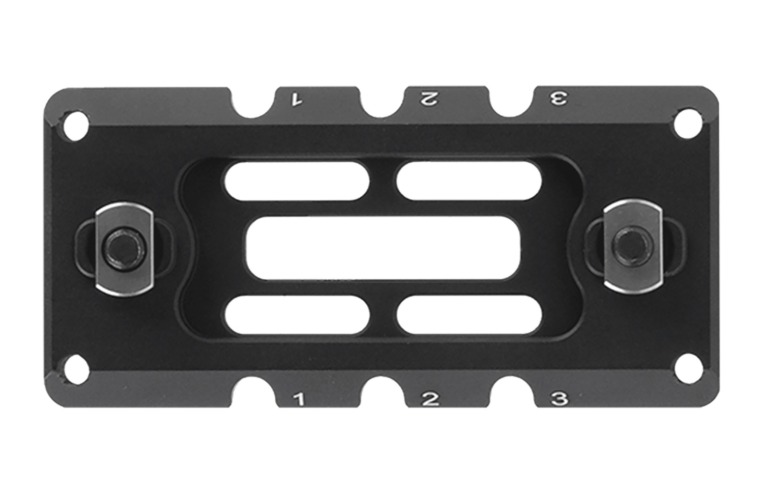 Leapers TLUMA01 ARCA Rail 3.10 Slot M-LOK Matte Black Anodized Aluminum 3.10" Long M-LOK Mount