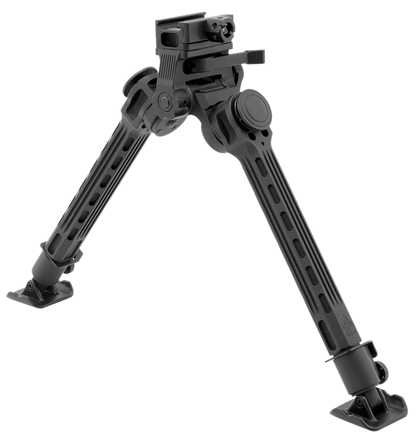 Leapers TLBPFS01A Big Bore Bipod Black Anodized 9-14" Aluminum/Steel