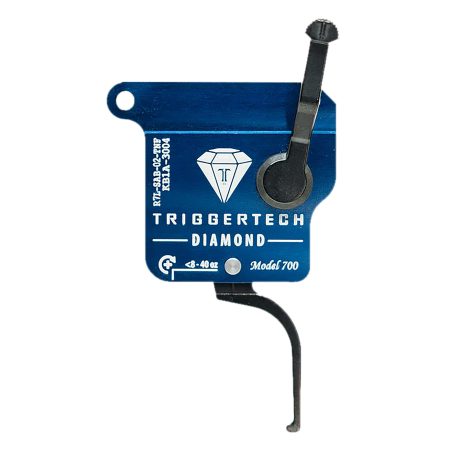 TriggerTech R7LSAB02TNF Diamond Black Flat Straight Fits Remington 700 Left Hand
