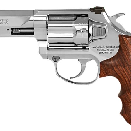 Diamondback DB075AS703 SDR  Sports South Exclusive 357 Mag/38 Special +P 6 Shot 3" Polished Stainless Steel Barrel, Cylinder & Frame, Hogue Wood Grip, Exposed Hammer