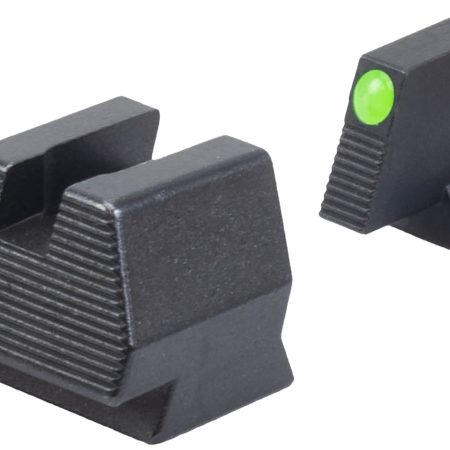 HK 51000938 Night Sight Set  Fixed Extended Green Tritium/Black Frame, Fits H&K VP9 9mm Luger