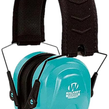 Walker's GWPCRSEMTL Razor Compact Electronic Muff 23 dB Over the Head Teal
