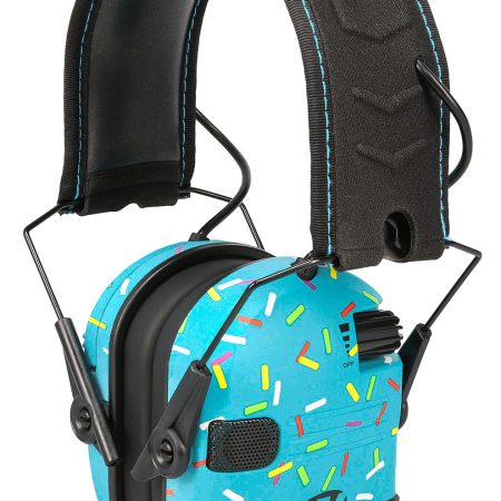 Walker's GWPFKDMSPRNKBL Passive 23dB Over the Head Blue Sprinkles Youth