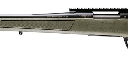 CVA CR3983GLH Cascade XT 308 Win 4+1  22" Graphite Black Cerakote Fluted Threaded Barrel, Graphite Black Cerakote Picatinny Rail, Fixed OD Green w/Black Webbing Synthetic Stock, Left Hand