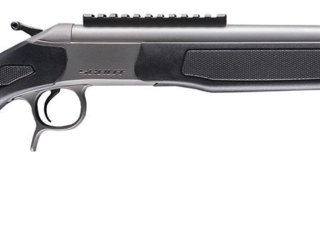 CVA CR4439S Scout Takedown 35 Whelen 1rd 22" Stainless Fluted Threaded Barrel, Stainless Steel Receiver w/Picatinny Rail, Adj Comb & LOP Black Synthetic Stock
