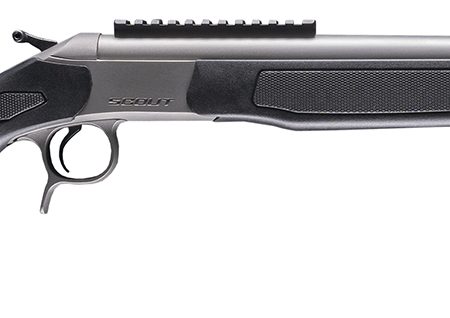 CVA CR4438S Scout Takedown 350 Legend 1rd 22" Stainless Fluted Threaded Barrel, Stainless Steel Receiver w/Picatinny Rail, Adj Comb & LOP Black Synthetic Stock