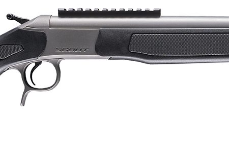 CVA CR4443S Scout Takedown 450 Bushmaster 1rd 22" Stainless Fluted Threaded Barrel, Stainless Steel Receiver w/Picatinny Rail, Adj Comb & LOP Black Synthetic Stock