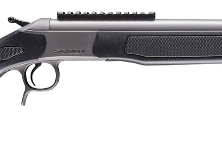 CVA CR4442S Scout Takedown 45-70 Gov 1rd 22" Stainless Fluted Threaded Barrel, Stainless Steel Receiver w/Picatinny Rail, Adj Comb & LOP Black Synthetic Stock
