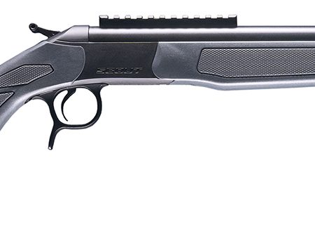 CVA CR4437 Scout  308 Win 1rd 20" Blued Threaded Barrel, Blued Picatinny Rail Receiver, Stealth Gray Fixed Synthetic Stock