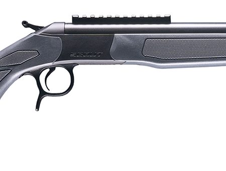 CVA CR4445 Scout  444 Marlin 1rd 22" Blued Threaded Barrel, Blued Picatinny Rail Receiver, Stealth Gray Fixed Synthetic Stock