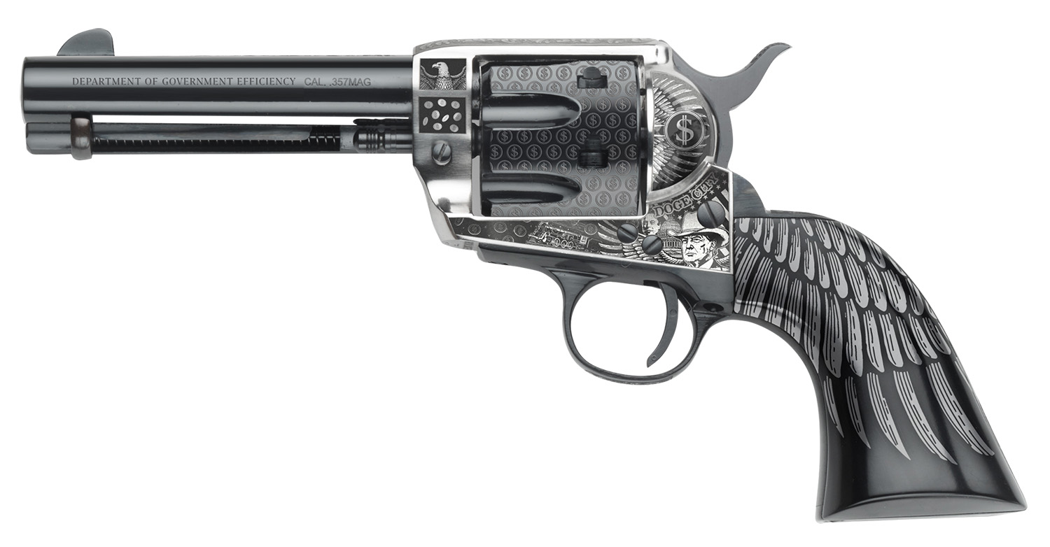 Pietta GW357DOGE434NMB Great Western II D.O.G.E. Sports South Exclusive 357 Mag 6rd 4.75"