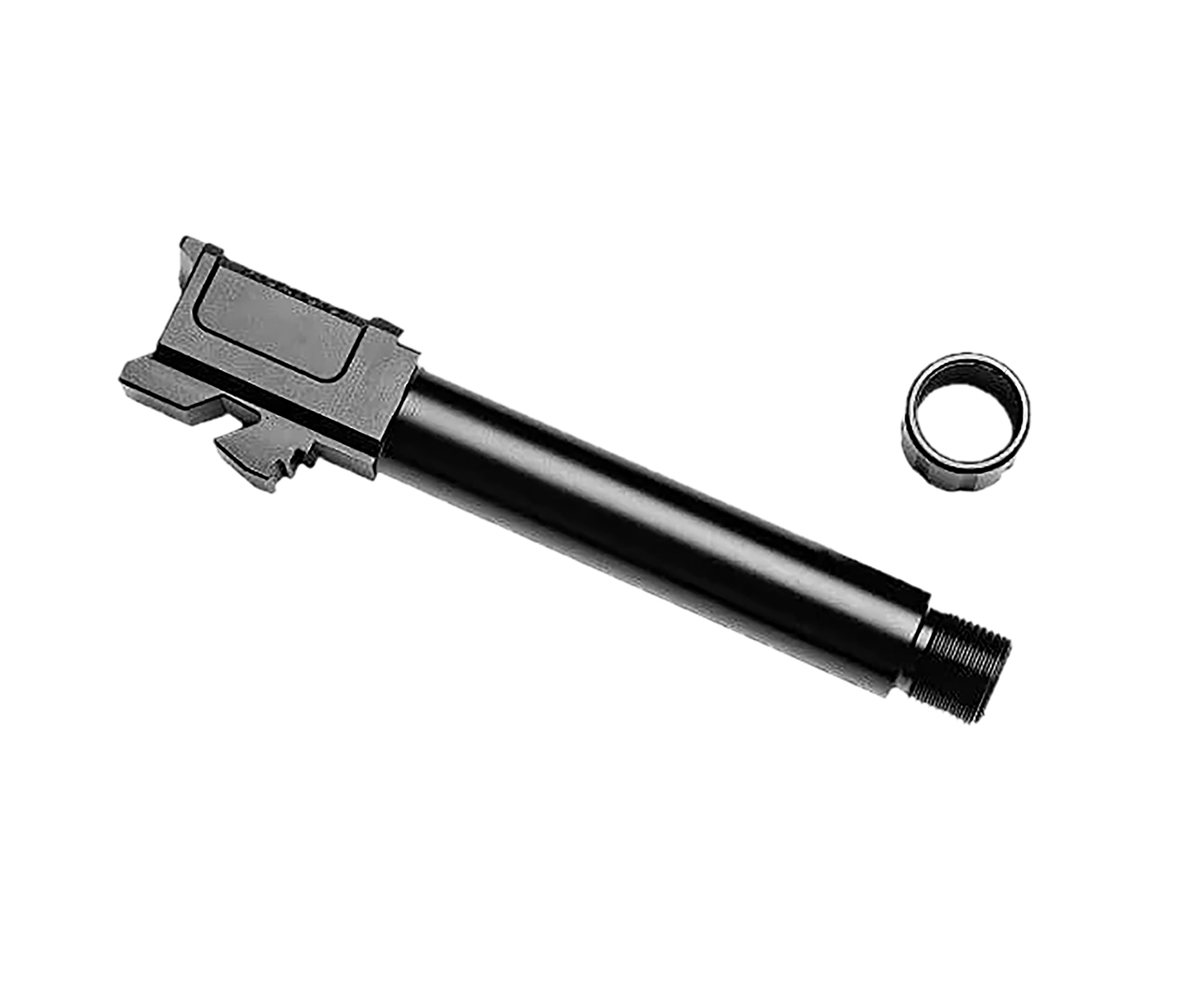 Rosco Manufacturing BL-G19-9MM-M-TB-V2 Bloodline 9mm Luger 4.62" Threaded Black Melonite Stainless Steel, Fits Glock 19 Gen1-5