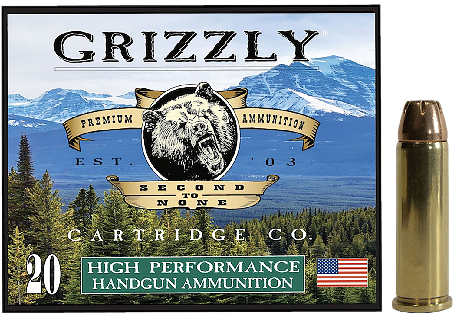 Grizzly Ammo GC38SP+P3 38Special+P 148gr Jacketed Hollow Point 20 Per Box/10 Case