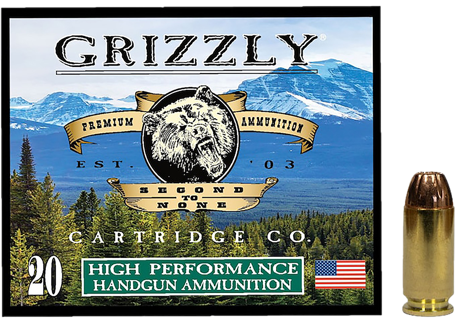 Grizzly Ammo GC4SW1 40S&W 200gr Jacketed Hollow Point 20 Per Box