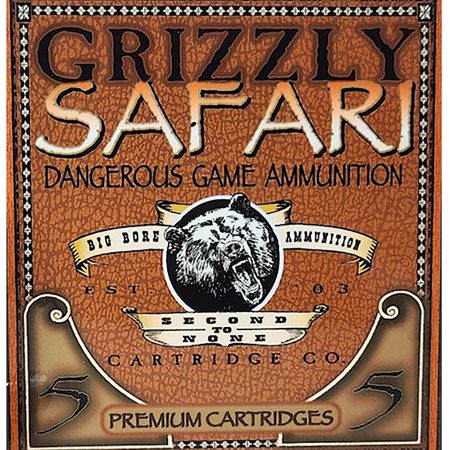 Grizzly Ammo GC45RG5   450Rigby 500gr Solid Brass 5 Per Box/10 Case