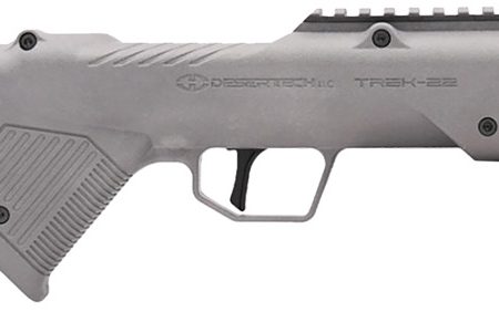 Desert Tech TRKRF2218GRY TREK-22  Gray Compact 22 LR 10+1 18" Free Floating Steel Barrel, Picatinny Rail Receiver, M-LOK Handguards, Fixed Polymer Stock, Suppressor Ready