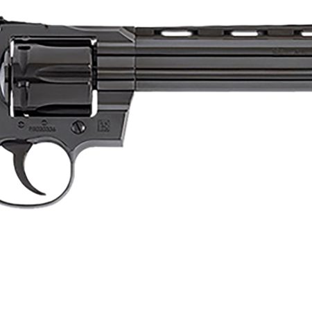 Colt Mfg PYTHONBP8WTS Python 357 Mag/38 Special 6 Shot 8" Blued Carbon Steel Vent Rib Barrel, Cylinder & Frame, Wood Grip, Exposed Hammer