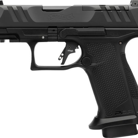 Walther Arms 4797054 PDP F-Series Pro E 9mm Luger 10+1 3.50" Black Steel Barrel, Black Optic Ready/Serrated Steel Slide, Black Polymer Frame w/Picatinny Rail, Interchangeable Backstrap Grip