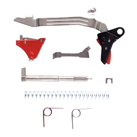 Timney Triggers ALPHAGLOCK5UBKBLACK Alpha Competition 9mm/40 S&W Red Fits Glock Gen5