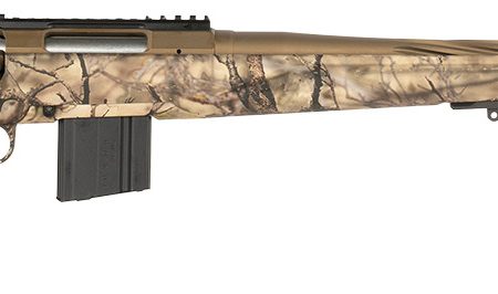 Ruger 46984 American II  Full Size 22 Creedmoor 5+1 22" Burnt Bronze Cerakote Spiral Fluted Threaded Barrel & Alloy Steel Receiver w/Picatinny Rail, Dipped GoWild I-M Camo Adj LOP Synthetic Stock