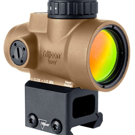 Trijicon 2200328 MRO SD  Coyote Tan 1x25mm 2 MOA Red Dot Reticle Lower 1/3 Co-Witness Mount