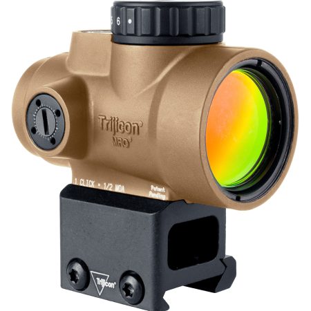 Trijicon 2200349 MRO SD  Coyote Tan 1x25mm 2 MOA Green Dot Reticle Lower 1/3 Co-Witness Mount