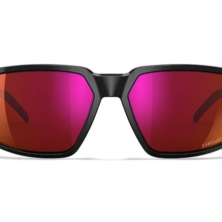 Wiley X AC6SRA06 Sierra  M/L Red Mirror Lens Polycarbonate Gloss Black Frame