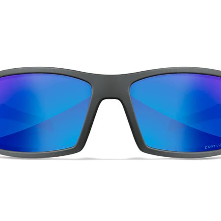 Wiley X SSTWI09 Twisted  M/L Blue Mirror Lens Polycarbonate Matte Gray Frame