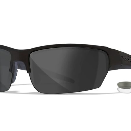 Wiley X CHSAI07 SAINT  S/M Smoke Gray/Clear Lens Polycarbonate Matte Black Frame
