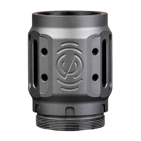 SilencerCo AC5451 Charlie MAAD Brake 2.0 Black Anodized Aluminum 2.23" OAL 1.68" Diameter
