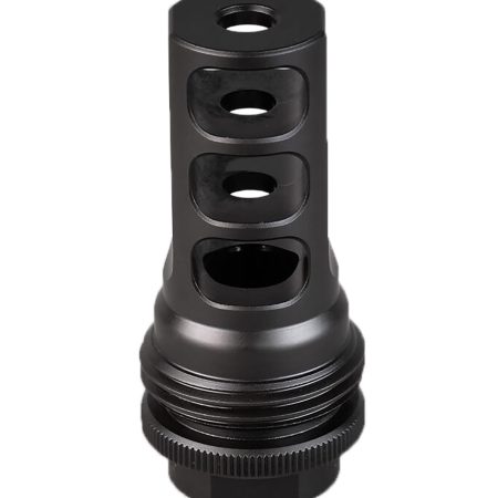 SilencerCo AC4766 ASR Muzzle Brake Black Nitride 9/16x24 RH Threads 9mm