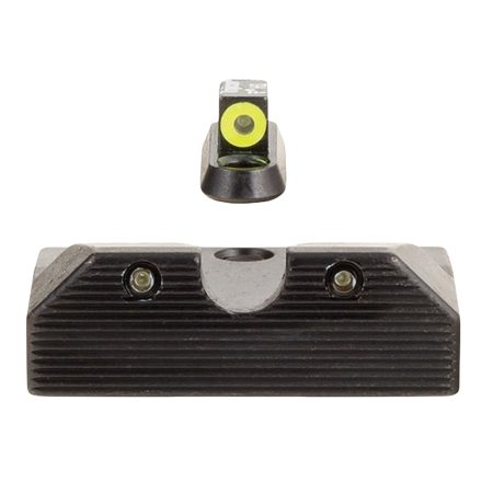 Trijicon 601080 HD XR Night Sight Set Green Tritium/Yellow Outline Front, Green Tritium Rear, Black Frame, Fits CZ P-10/P-10C